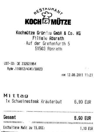 eveo Hffner Kochmtze Restaurant